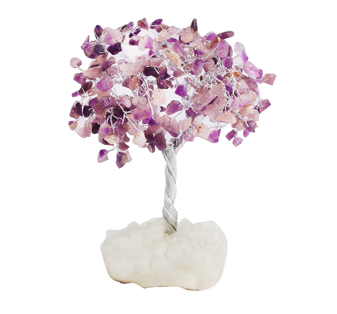 Wisdom & Energy Amethyst Gemstone Tree | WeddingSutra Shop